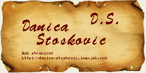 Danica Stošković vizit kartica